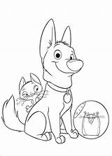 Coloring Bolt Pages Disney Dog Volt Friends Printable Dessin Coloriage Cartoon Imprimer Ligne Colour Info Book Visit Comments sketch template