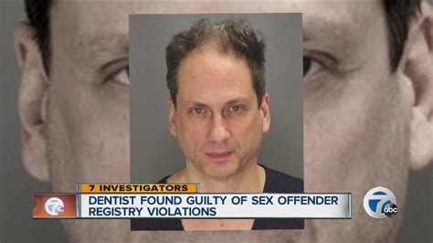 dentist found guilty of sex offender registry violations