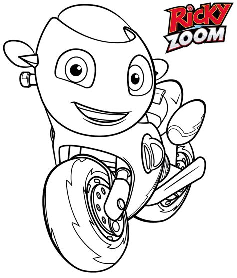 ricky zoom coloring pages  printable coloring pages  kids