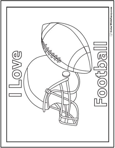 football coloring pages quarterbacks receivers running backs