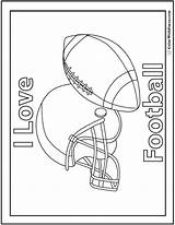 Football Coloring Pages Coach Print Stadium Pdf Template Colorwithfuzzy sketch template