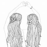 Coloring Pages Friend Bff Drawings Drawing Cute Ausmalbilder Outline Girls Zum Omalovánky Color People Print Ausdrucken Sheets Line Easy Ausmalen sketch template