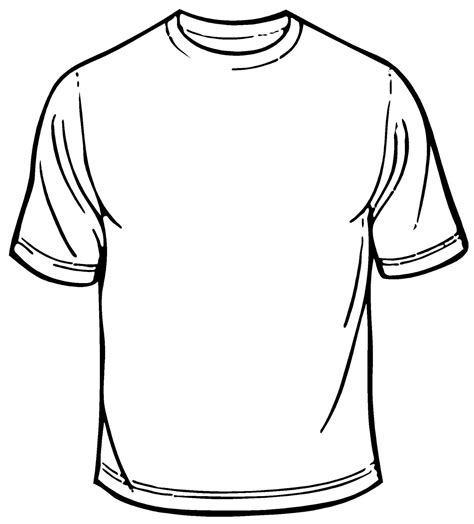 blank  shirt coloring pages coloring pages