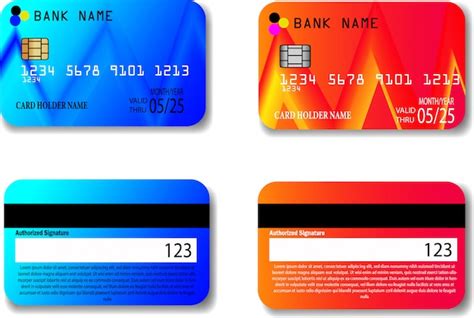 premium vector credit card template
