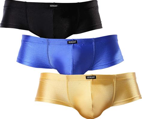 Ikingsky Men S Cheeky Thong Underwear Sexy Mini Cheek Boxer Briefs At