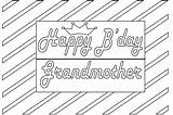 Grandmother sketch template