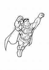 Superman Héros Marvel sketch template