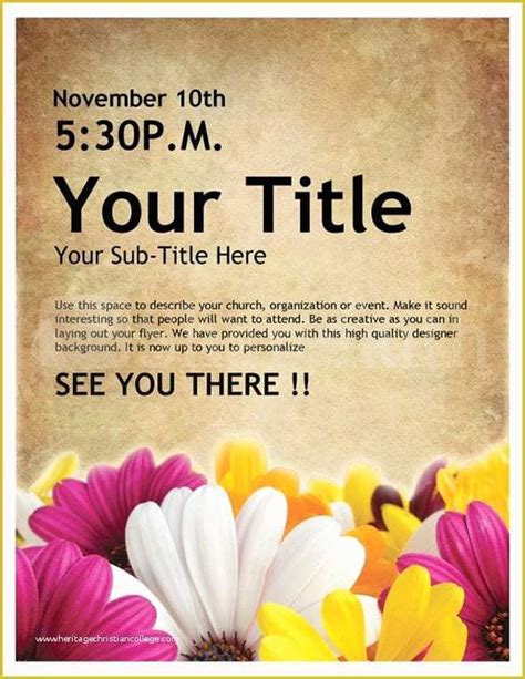printable event flyer templates   event flyer templates word