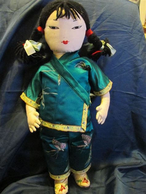 Vintage Handmade Chinese Doll All Cloth Chinese Dolls Clothes