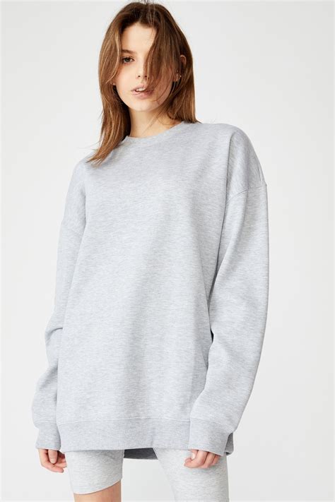 Oversized Crew Neck Sweater Women S Fashion And Accessories Factorie