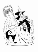 Coloring Oz Wizard Pages Witch Wicked Printable West Kids Fun Clipart Print Coloring4free Cliparts Clip Kleurplaten Magic Gif Color Characters sketch template