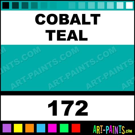 Cobalt Teal Soft Body Acrylic Paints 172 Cobalt Teal