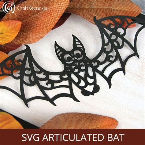 svg articulated bat   cricut halloween cricut creations fun