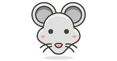 mouse face  vector icon iconbolt