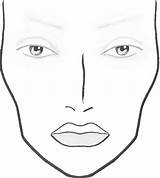 Makeup Face Printable Vidalondon Charts Blank Make Chart Clipart sketch template