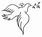 Clipart Christian Doves Dove Clip Religious Symbols Spiritual Symbol Peace Jesus Bible sketch template