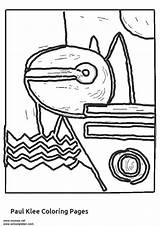 Klee Paul Coloring Pages Da Earthquake Colorare Disegni Para Coloriage Arte Edupics Color Klimt Printable Sheets Pintar Ninos Renoir Immagini sketch template