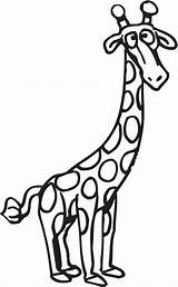 Giraffe Coloring Outline Confused Drawing Giraffes Cliparts Pages Template Line Body Baby Printable Netart Long Getdrawings Kids Color Print Cartoon sketch template