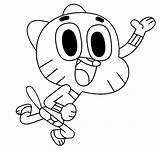 Gumball Coloring Pages Amazing Nicole Angels Little Cartoon Color sketch template