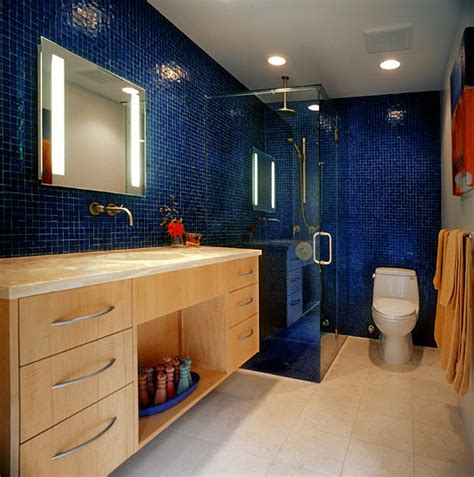 dark blue bathroom tile ideas  pictures
