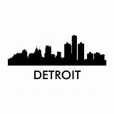 Detroit Skyline Jing sketch template