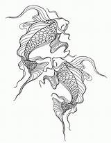 Koi Lostbumblebee Pisces Crappie Template 5x11 sketch template