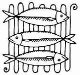 Coloring Food Pages Meat Peixe Fish Peixes sketch template