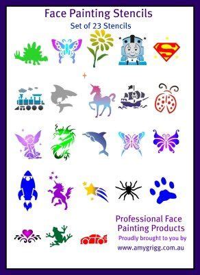 stencil ideas face painting stencils face painting easy face painting