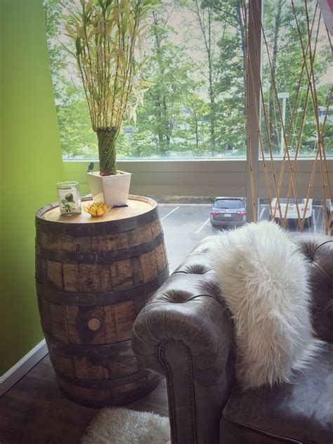 decorate  home  reclaimed wine barrels