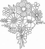 Ramo Fleurs Coloriages sketch template