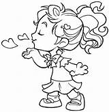 Coloring Pages Blowing Kiss Kisses Whiff Joy Lips Digital Stamp Nora Template Visit Cute Thanksgiving Pins Choose Board Thank sketch template