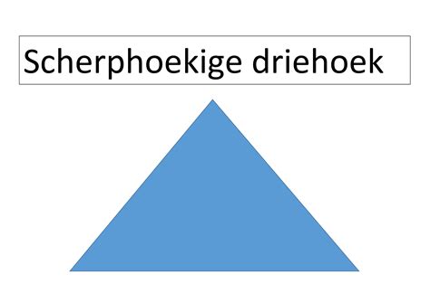 rechthoekige stomphoekige  scherphoekige driehoek eigenschappen downloadbaar lesmateriaal