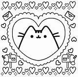 Pusheen Coloring Pages Print Printable Getcolorings Color sketch template