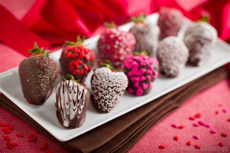 dark chocolate dipped strawberries  food centric life