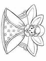 Fairy Christmas Coloring Pages Printable sketch template