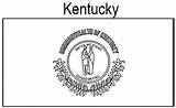Kentucky Coloring State Flag Geography sketch template