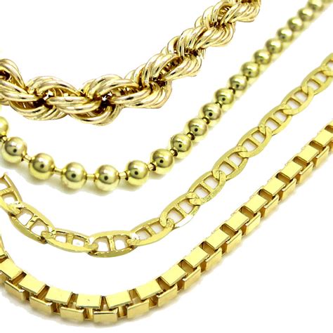 types   gold necklace chains