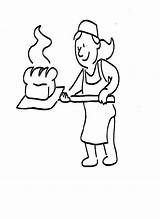 Bread Coloring Baking Mother Pages Tasty sketch template