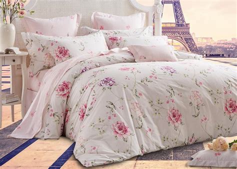Romantic American Country Style Girls Vintage Floral Bedding Set