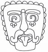 Mayan Pages Colouring Masks Template Coloring Printable South Mask Aztec Maya America Gods Sun Geography Inca Printablecolouringpages sketch template