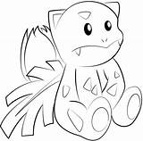 Ivysaur Coloring Pages Pokemon Cute sketch template