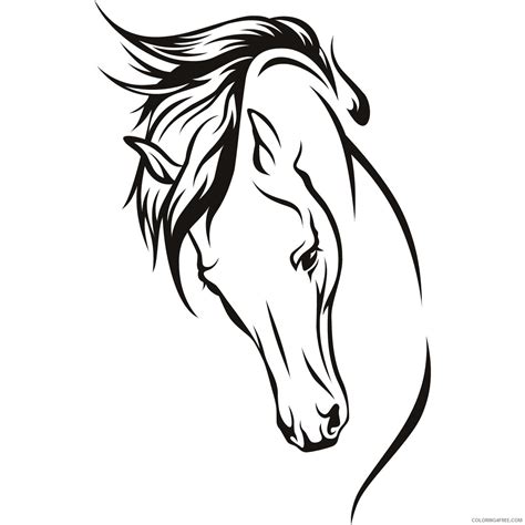horse head coloring pages printable infoupdateorg