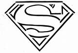 Superman Coloring Pages Logo Clipart Superhero sketch template