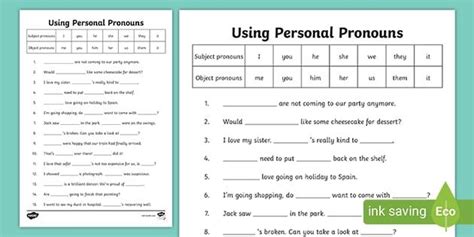 possessive pronouns worksheets year  verbs worksheet