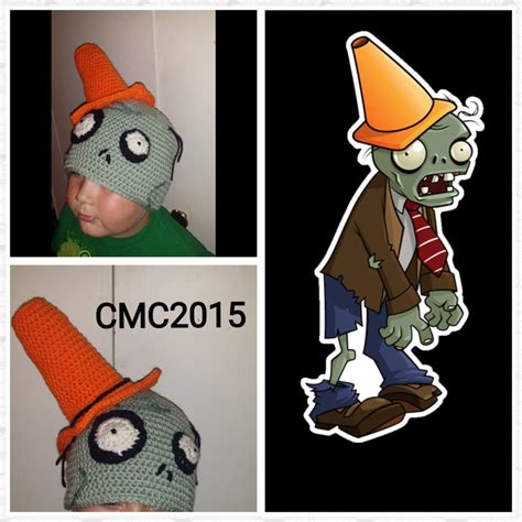 conehead zombie zombie hat halloween costume pretend play etsy
