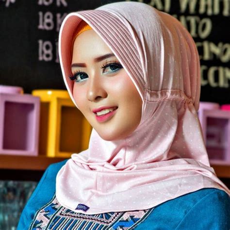 hijab merk dauky voal motif