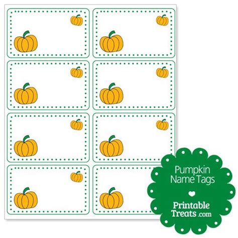 pumpkin cubby tags