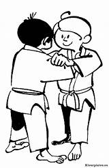 Judo Downloaden Uitprinten Vriend Mail Karate sketch template