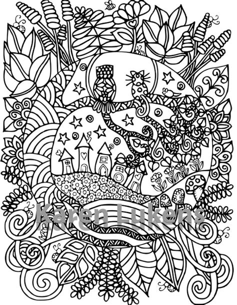 friends   adult coloring book page printable instant