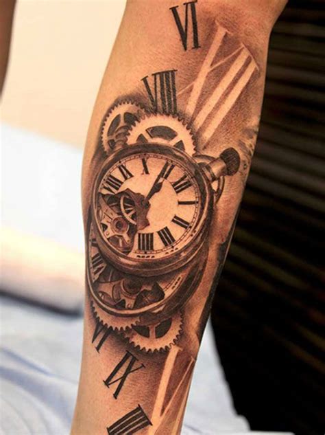 tatouage montre gousset notre top 20 du meilleur tatouage horloge